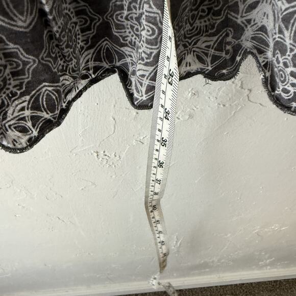 Sea Gypsies Dress Womens Medium‎ Long Sleeve Boho Mini Ruffle Hem Tie Back - Picture 8 of 10